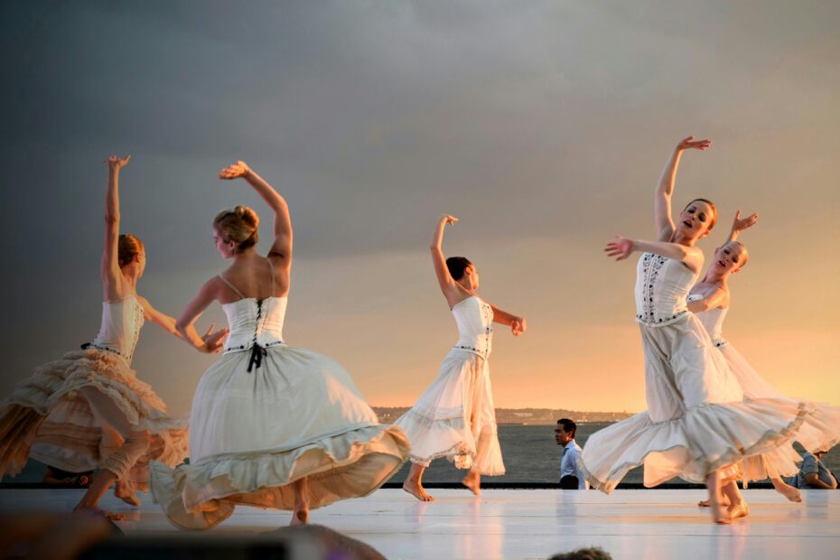 apresentação alunos dança